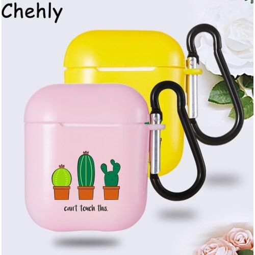 Fashion Cactus Case for Apple Airpods 1 2 3 Pro Shockproof Bluetooth Wireless Headphone Earphone Soft Silicone Protection Cover