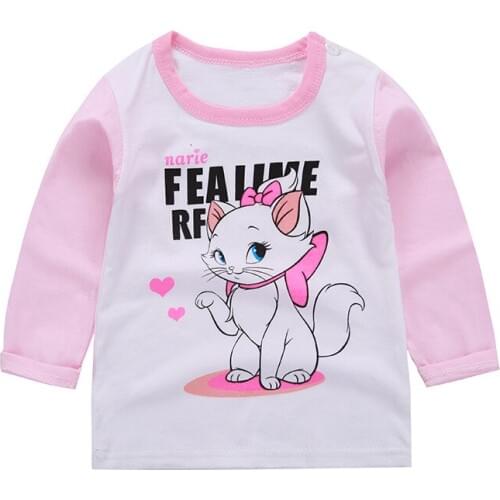 2019 new baby boy clothes t shirt long sleeve kidsT-shirt quality 100% cotton children cartoon clothes tshirt girls tops