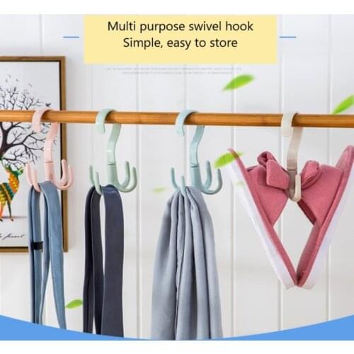 Closet Organizer of the hanging bag rack wardrobe storage hat hook hanging revolving storage S-type hook clothes rack