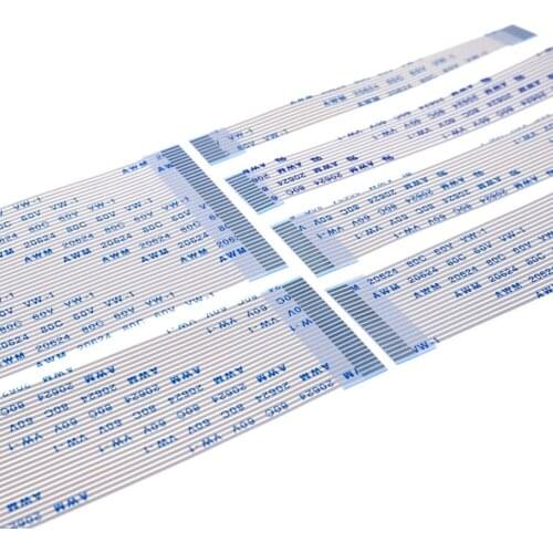 10 PCS Flat Flexible Cable FPC FFC Jumper Pitch 1.0 mm from 4 Pin to 40 pin Same Contact Side Tin Plated Conductor Type A ZIF