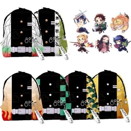 Anime Demon Slayer 3D Print Backpack Backpack Mens and Womens Bag College Style Outdoor Bag Shoulder Backpack