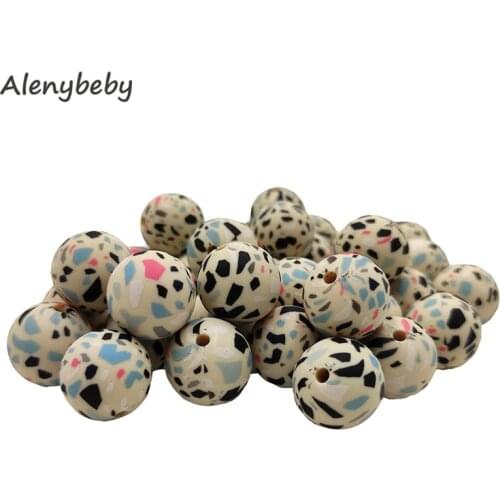 12mm Silicone Round Pearl Bead Eco-friendly Sensory Baby Teething Bead Necklace Food Grade Mom Nursing DIY Jewelry Baby Teethers