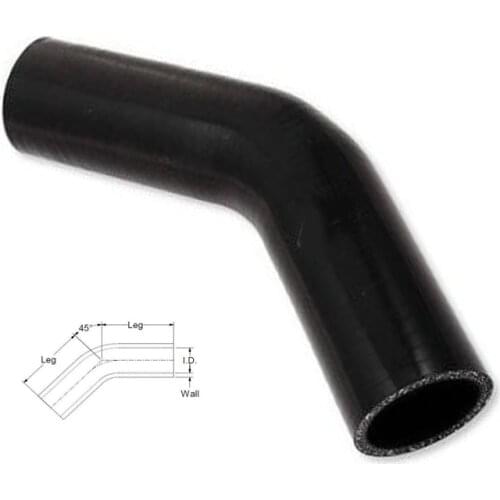 25mm/ 1" 45 Degree Silicone Hoses Standard Elbow Hose Pipe
