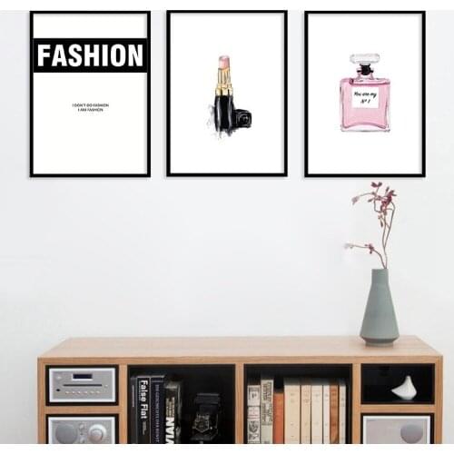 Nordic Simple Wall Art Canvas Painting Fashion Lipstick Perfume Postesr Home Decoration Pictures Living Room Bedroom Painting