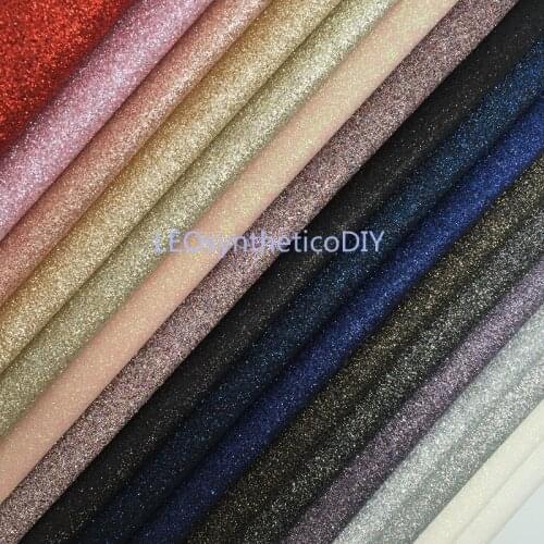 1PC 21X29CM Glitter Fabirc, Fine Glitter Leather, Thick Glitter Leather Sheets For Making Bows LEOsyntheticoDIY T403A