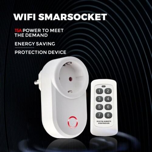 SMATRUL Wireless Remote Control Smart Socket Plug Outlet Adaptor EU/FR Wall RF 433mhz Electrical Switch Home Led Lamp