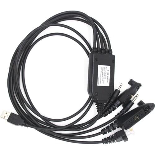 USB 5In1 Programming Cable Driveless For Motorola AXU4100 CP200 2Way Radio Cable