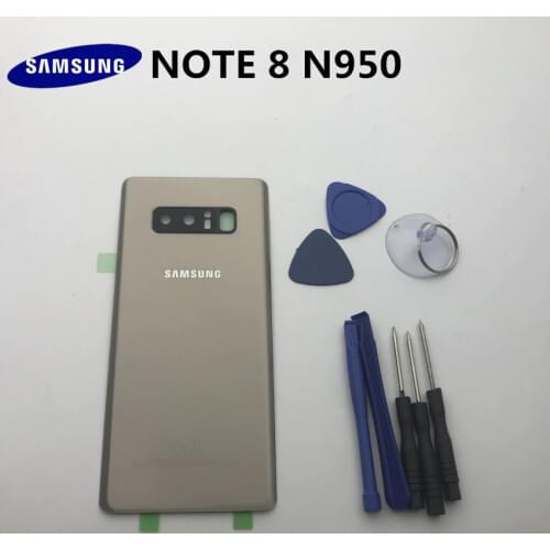 Replacement NOTE8 Original Rear Panel Battery Glass Back Door Cover For Samsung Galaxy NOTE 8 N950 N950F+tool