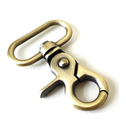 1 1/2 Inch Antique Bronze Swivel Snap Hook