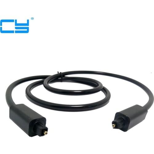 1m 1.5m 2m fibra optica cabo de audio digital optico toslink od6.0 spdif cabo para barra de som jogador bluray mini disco cd dvd