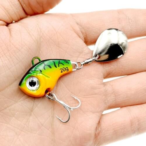 1Pcs Tail Spinner Metal VIB Shad Casting Shore Jig Vibration Jigging Blade Spoon Fishing Lure Rotating Artificial Bait Tackle