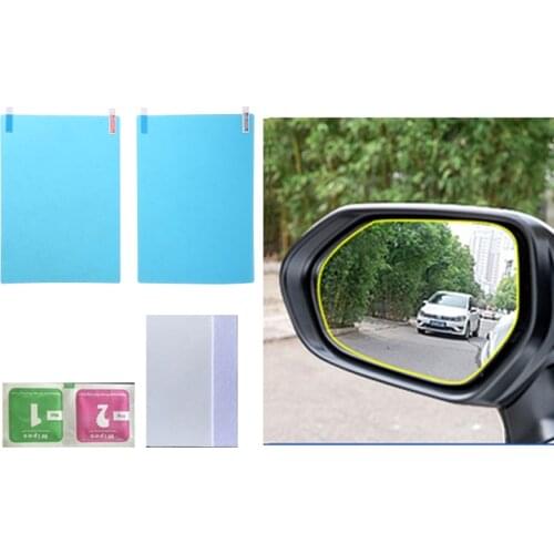 2PCS Car Side Rearview Rainproof Coating Membrane Rear View Mirror Waterproof Film Protective Clear Safe Sticker