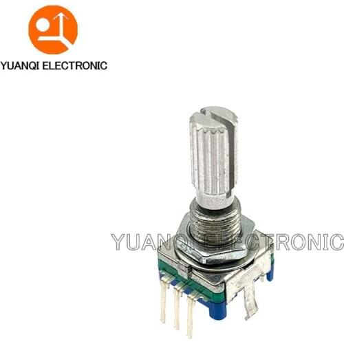 5PCS Plum handle 20mm rotary encoder coding switch EC11 digital potentiometer with switch 5 Pin