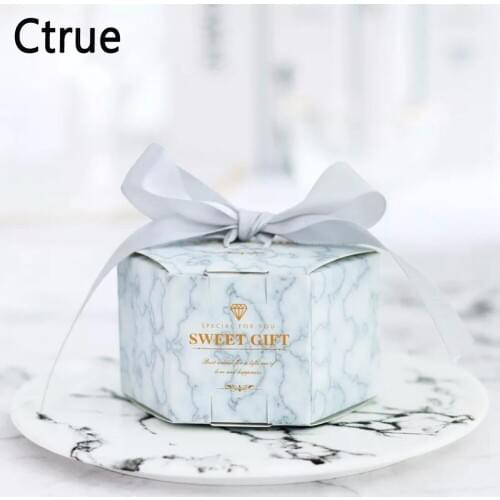 50pcs 4X4.5X8CM sliver Candy Box with ribbon chocolate gift boxes wedding souvenirs for guests wedding favors and gifts