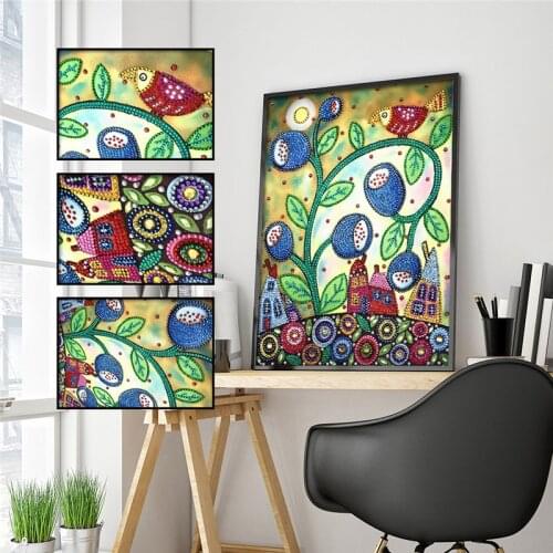 5D DIY Diamond Painting Special Diamond Animal Tiger Cat Flower Diamond Embroidery Sticker Mosaic Home Decor