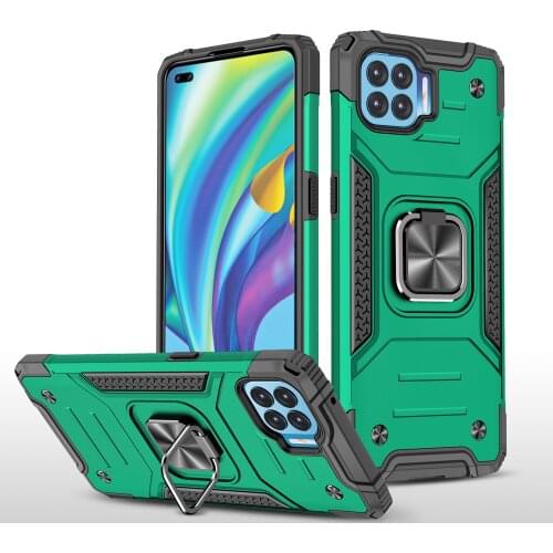 Strong Absorption Anti-drop Metal Ring Case for OPPO F19 Pro Realme C15 Reno4 F A15 A54 4G A94 A73 A72 A52 A92 A74 Phone Bag