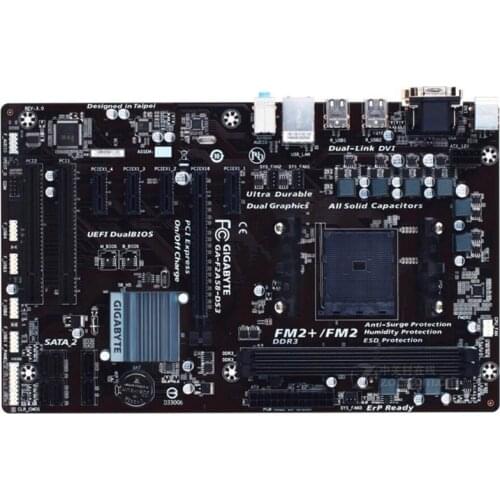 FM2+/FM2 A58 For Gigabyte GA-F2A58-DS3 F2A58-DS3 Original Used Desktop Motherboard DDR3