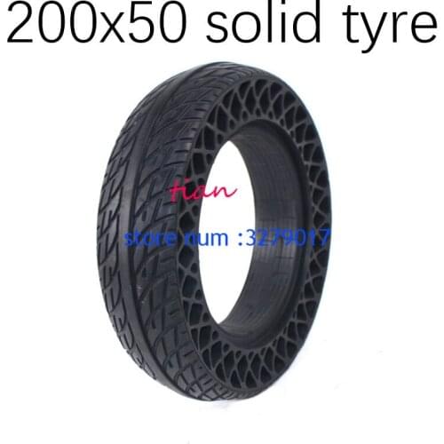 Hot Sale Good Reputation 200x50 Solid Tyre Honeycomb Tire with Good Quality Fits for Folding Electric Scooter Balancing Car