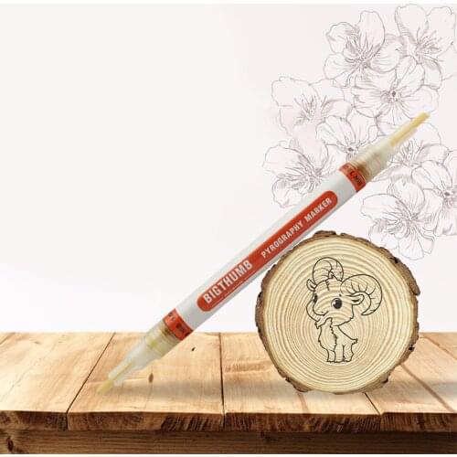 Double Head Scorch Marker Wood Burning Pen DIY Craft Design Pyrography Markers Painting Tools Gifts Office School Stationery