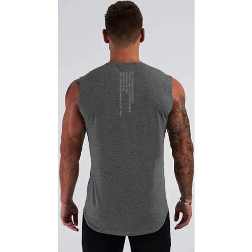 New Workout Mens Fashion Casual Tank Top Training Gym Clothing Bodybuilding Fitness Singlets Running Sleeveless V-Neck Vest