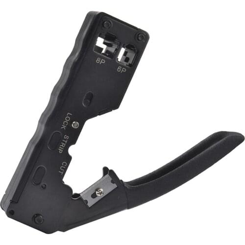 Multifunctional Through-hole Wire Crimper Wire Cutter EZ. 6P. 8P Three-purpose Crimping Pliers Tools For RJ11 RJ12 RJ45