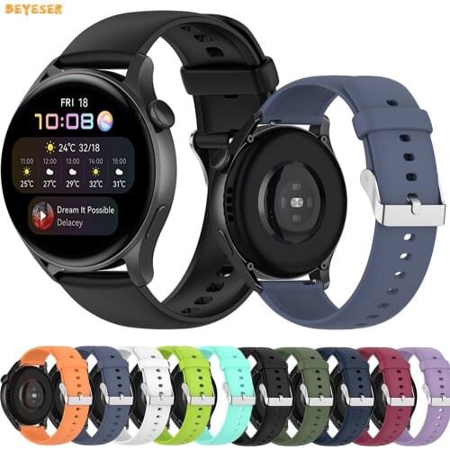 Soft Silicone Watch Strap For Huawei Watch 3 pro Smartwatch Replacement Watchband For Huawei Watch GT 2/2 Pro Wristband Bracelet