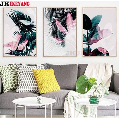 3pcs 5D Diy round/square diamond painting Pretty leaves Diamond Mosaic Embroidery cross stitch Y4158