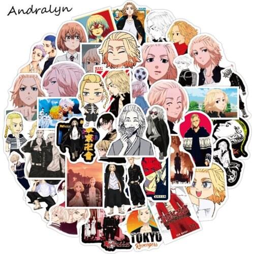 10/50 PCS Tokyo Revengers Anime Stickers For Laptop Guitar Motorcycle Luggage Skateboard Bicycle Phone For Kids Teens Adults