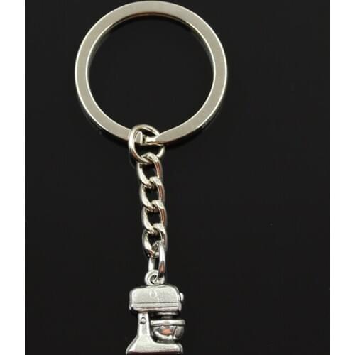 New Fashion Keychain 16x10mm Electric Mixer Kitchen Cooking Pendants DIY Men Jewelry Car Key Chain Ring Holder Souvenir For Gift