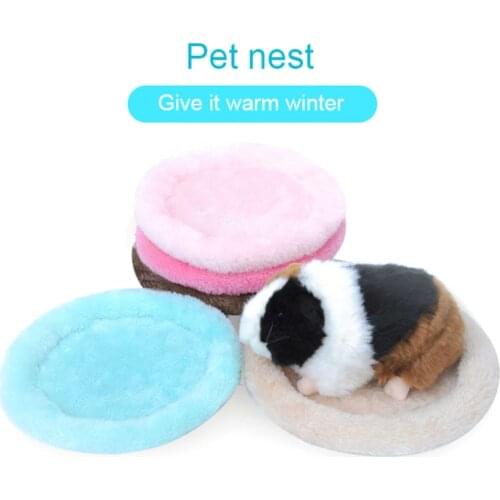 New Plush Soft Guinea Pig House Bed Cage for Hamster Mini Animal Mice Rat Nest Bed Squirrel Hamster House Small Pet Products
