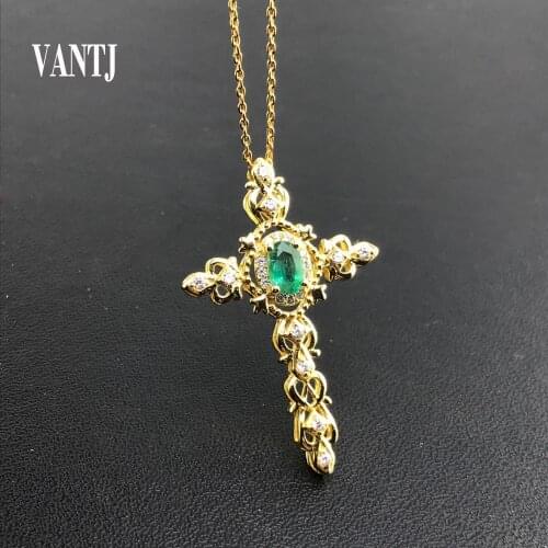 Real Natural Emerald Pendant Sterling 925 Silver Necklace Gemstone Oval Cut 4*6mm for Women Lady Jewelry Wedding Party Gift