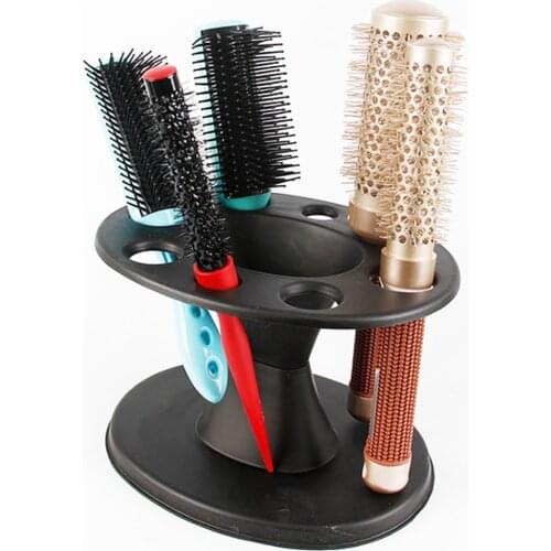 Styling Tool Shelf Hairdressing Practical Hair Roller Salon Display Round Organizer Comb Storage Stand With Holes Brushes Holder