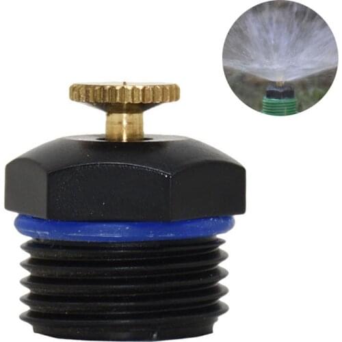 1/2" male Adjustable Water Spray Head Micro Flow Dripper Drip Head Irrigation Sprinklers Agriculture Garden Irrigation 10 Pcs