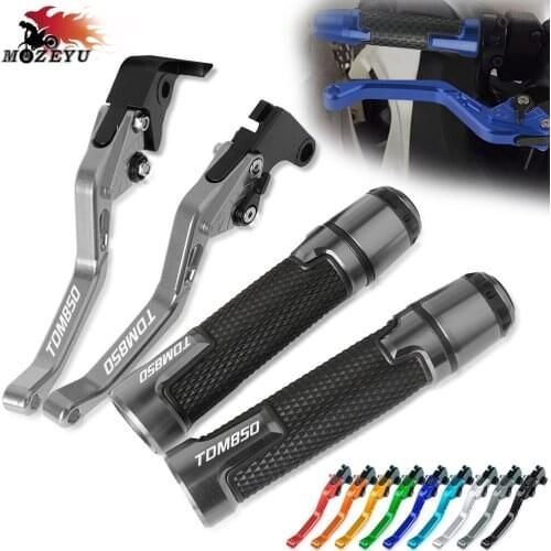 TDM 850 Brake Handle Clutch Levers Thruster Grip Handle Bar Cap For YAMAHA TDM850 1991-1995 1996 1997 1998 1999 2000 2001 2002
