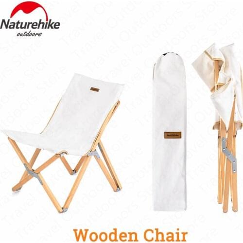 Naturehike Folding Camping Chair Wooden Ultra-light Portable Oxford Cloth for Outdoor Travel Fishing Picnic Seat Chair