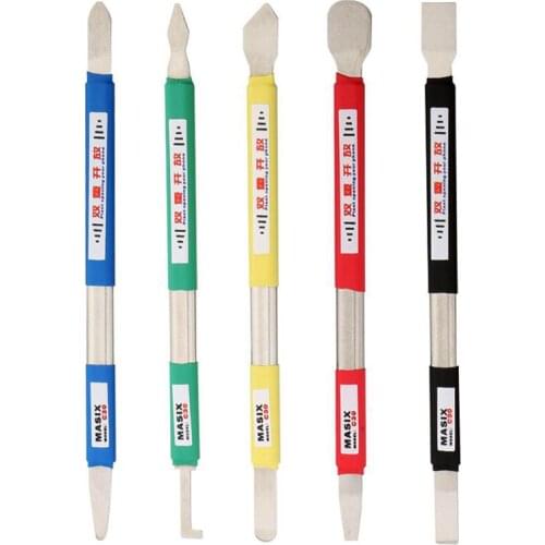 5Pcs Universal Metal Spudger Scraper CellPhone PC Pad Opening Dual-Ends Crowbar for iPhone Laptop Tablet Repair Hand Tools Set