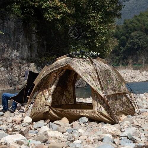 Steel Troops Free Camping Is Packed 3-4 People Tent Thickened Outdoor Picnic Rainproof Sunscreen Automatic Camouflage Tents