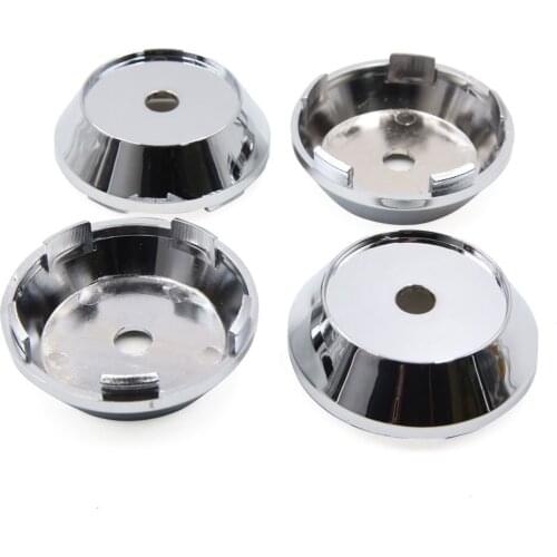 Uxcell 4pcs Silver Tone 64mm Dia 5 Lugs Tire Wheel Center Hub Cap Cover for Car Vehicle