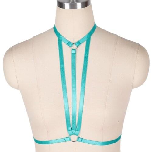 Harajuku Womens Lingerie Sexy Cage Bra Costumes Body Harness Cosplay Bdsm Stockings Garter Strap Belt Erotic Lingerie Bondage