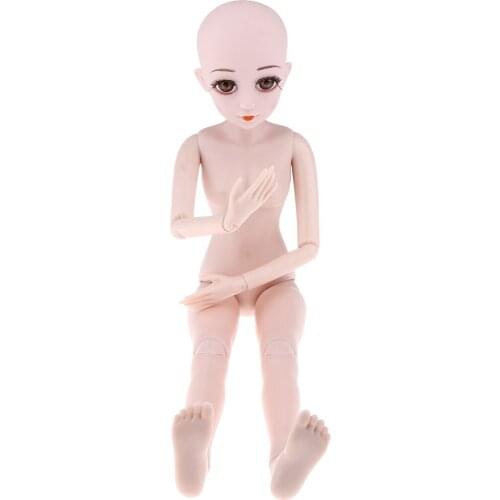1/3 13 Jointed Female Body DIY Custom For BJD 60cm Doll With Music