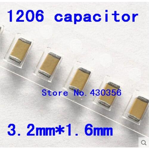 100pcs Free shipping 1206 SMD capacitor 10UF 25V 106Z X7R
