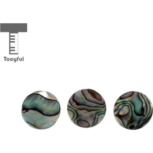 Tooyful 3 Pieces Shell Finger Buttons Exquisite Finest Key Button Inlays for Trumpet DIY Accessory Decoration