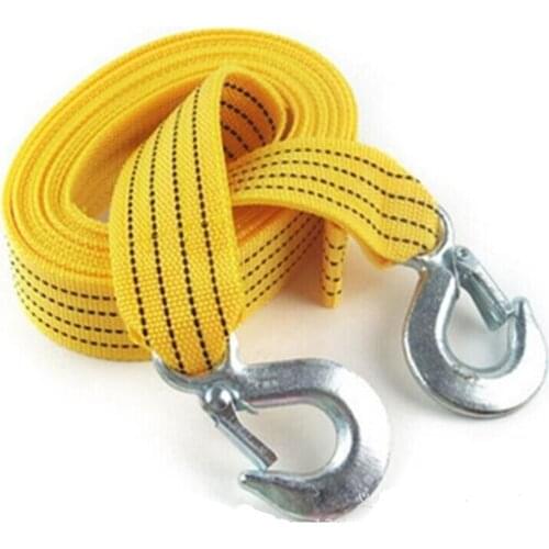 3 Ton 4 Double Nylon Meter Car Emergency Pull Belt Traction Rope Of Driving ​Tool Automobile Traction With hook