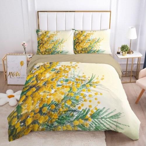 3D Flower Design Duvet Cover Set Bedding Sets Quilt Covers Sets Comforter Case King Queen Full Twin Size Home Textile