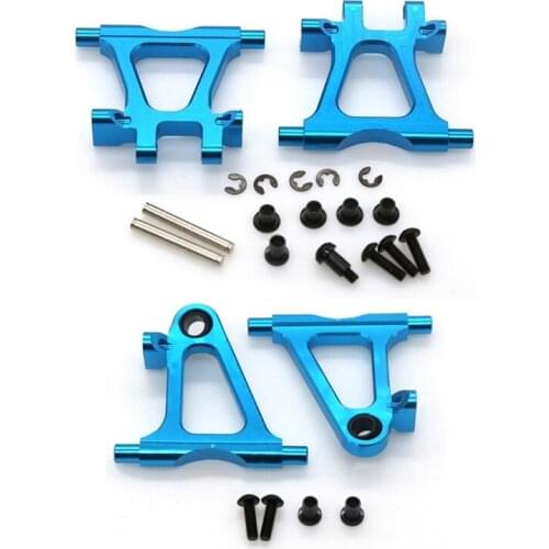 4Pcs Metal Front and Rear Lower Suspension Arms Swing Arm for Tamiya TT02 TT-02 1/10 RC Car Upgrade Parts