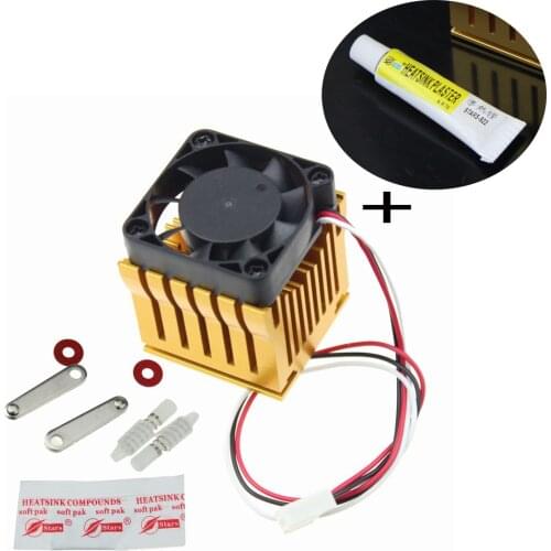 5 Pieces Gdstime DIY North Bridge Radiator Golden Black 4010 3 Pin 40x38x36mm DC Cooling Fan 40mm NorthBridge Cooler Heatsink