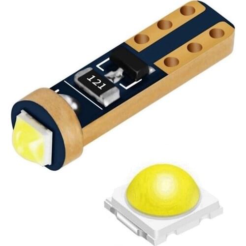 500PCS T5 W3W W1.2W Super Bright LED Bulbs Car Dashboard Warming Indicator Instrument Light Auto Interior Gauge Speedo Dash Lamp