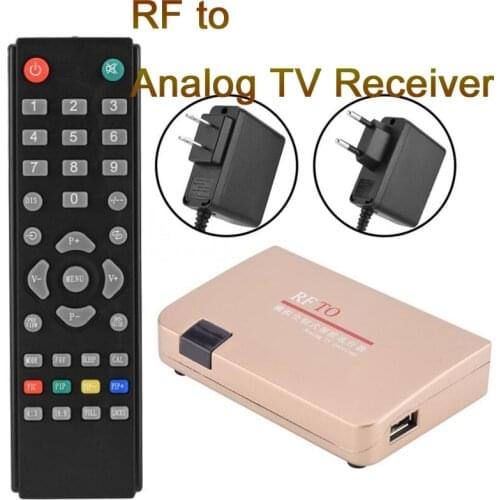 RF to HD analog full system selector HDTV Analog TV Receiver full intelligent Converter Remote Control digitals program selector