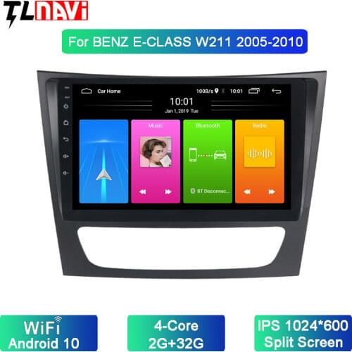 Android 10 Car GPS Stereo Player For 2001 2002 2003-2010 Benz E-Class W211/CLS W219/CLK W209/G-Class W463
