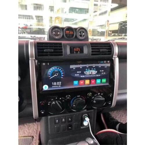 Car Tesla Style Touch Screen GPS Radio Stereo 2 din Android 10 For Toyota Land cruiser FJ 2007-2017 Car Audio Multimedia Player